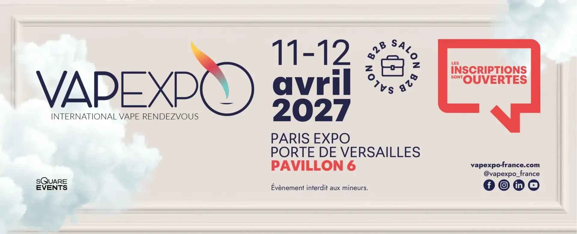 Vapexpo 2027 Affiche de l'image Vapexpo 2027