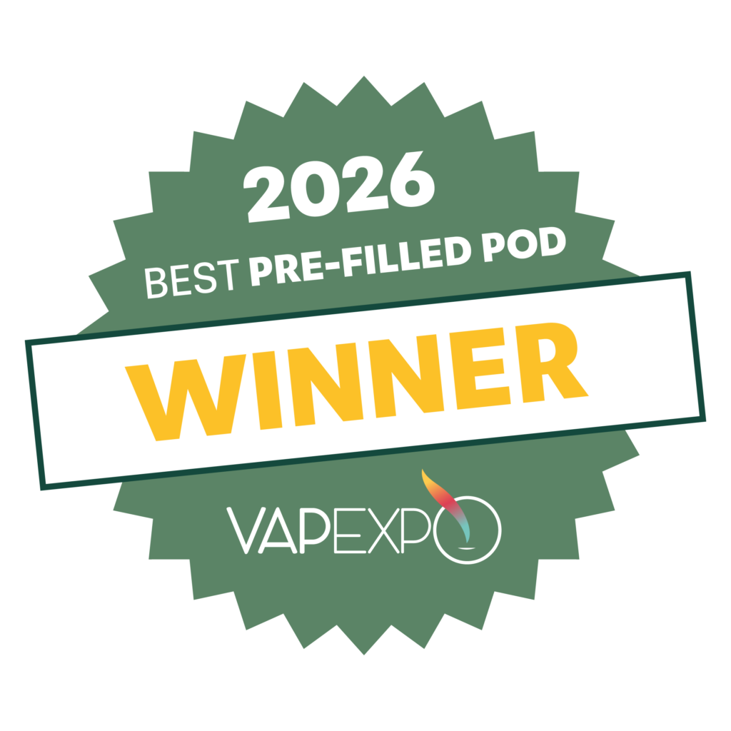 Macaron Awards VAPEXPO 2026_Pod prefiled - Winner - 1