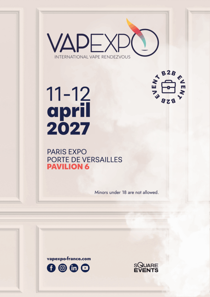 Poster Vapexpo Paris 2027 - EN