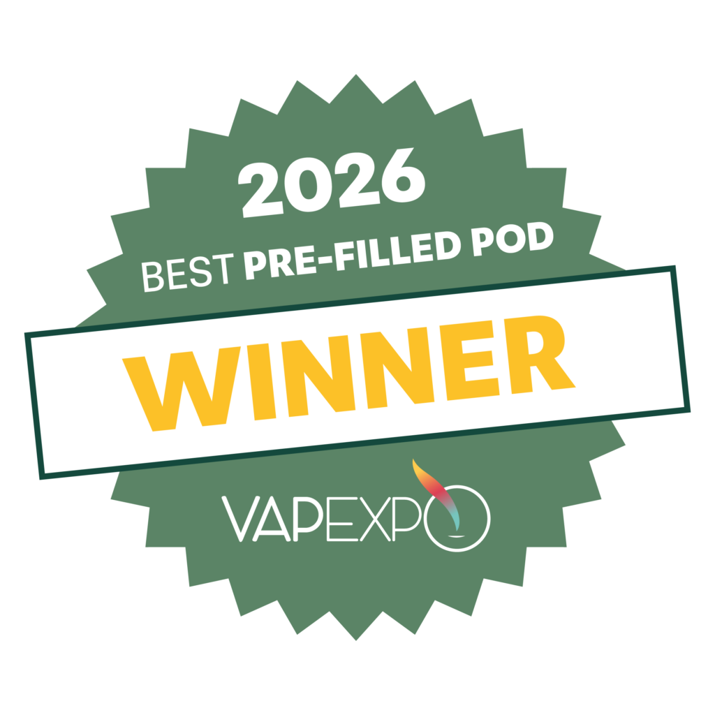 Macaron Awards VAPEXPO 2026_Pod prefiled - Winner - 1