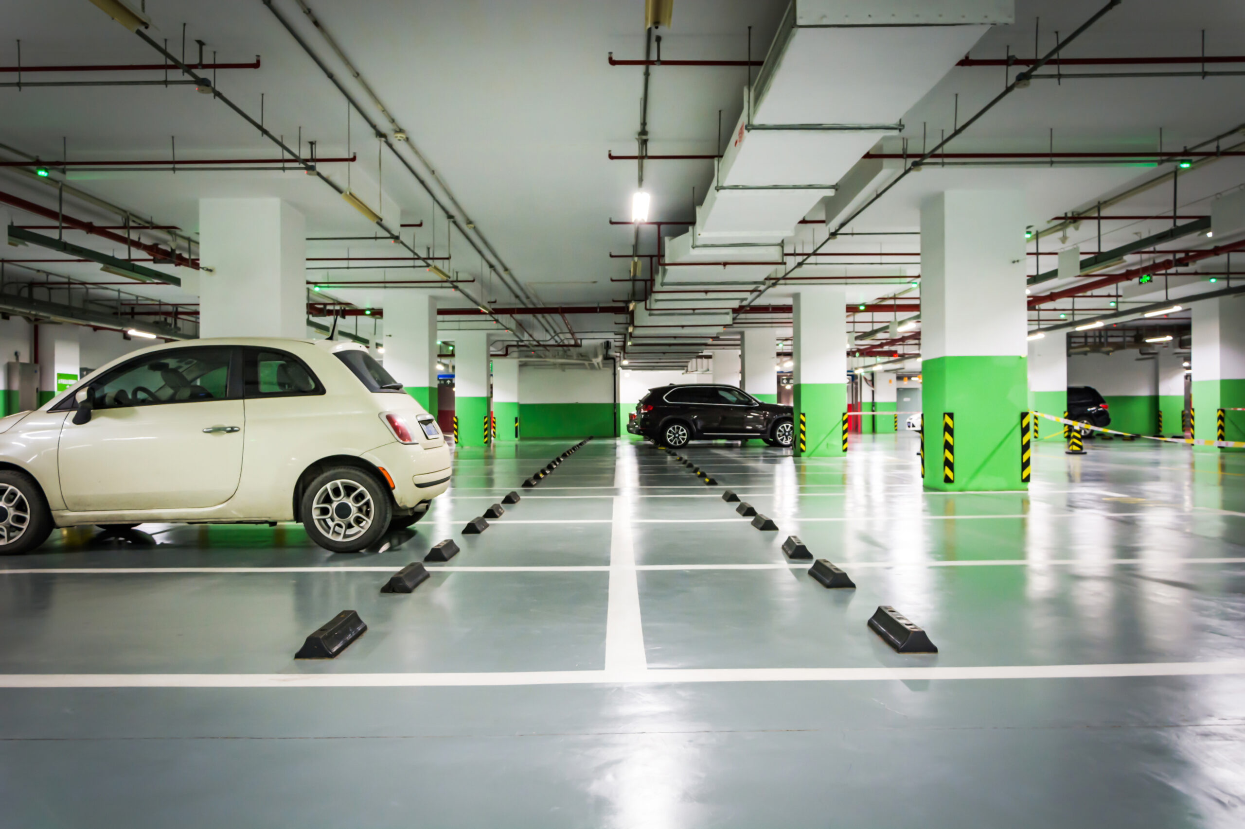 Photo d'un parking
