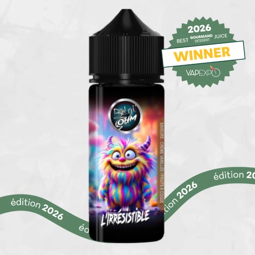 Gagnant Awards 2026 Vapexpo L'Irrésistible Belgi'OHM