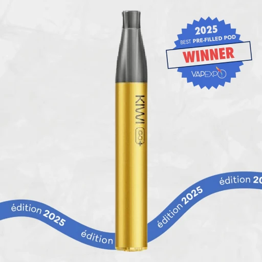 Pod recharge Kiwi Go+ par Kiwi Vapor, récompensé de la 1ère place catégorie pod pré-rempli Vapexpo 2025
