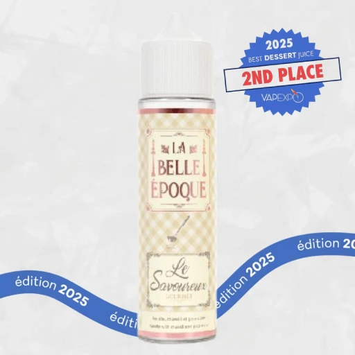 Le Savoureux Belle Époque par Kemix, récompensé 2ème place catégorie gourmand aux Vapexpo Awards 2025