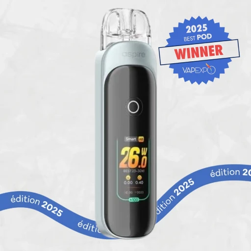 Pod électronique Pixo d'Aspire avec écran tactile, sacré meilleur pod Vapexpo 2025