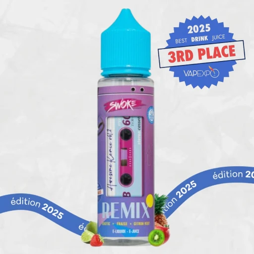 E-liquide Remix signé Swoke, récompensé par la 3ème place aux Vapexpo Awards 2025