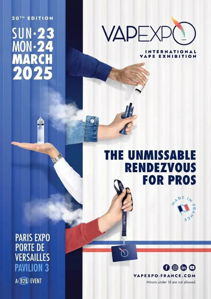 Poster officiel Vapexpo Paris 2025